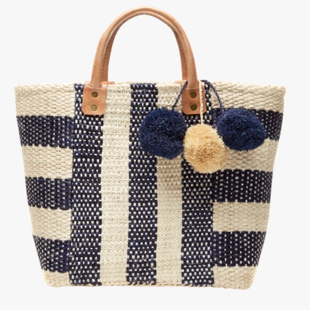 Navy striped Mar y Sol tote